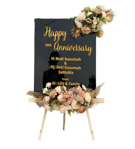 Papan Bunga Akrilik Megonten